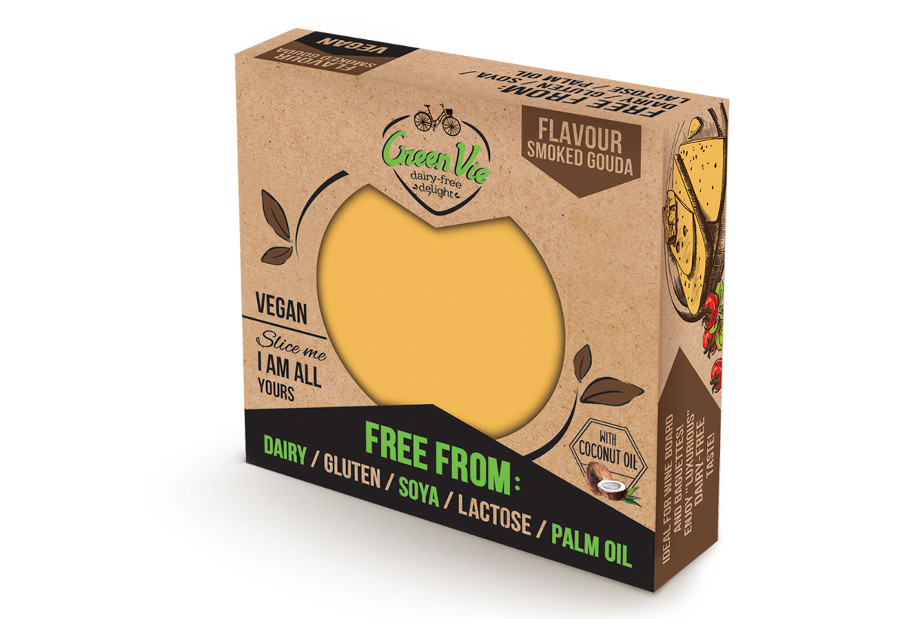 Vegan Dairy-Free Smoked Gouda flavour cheese package 250g