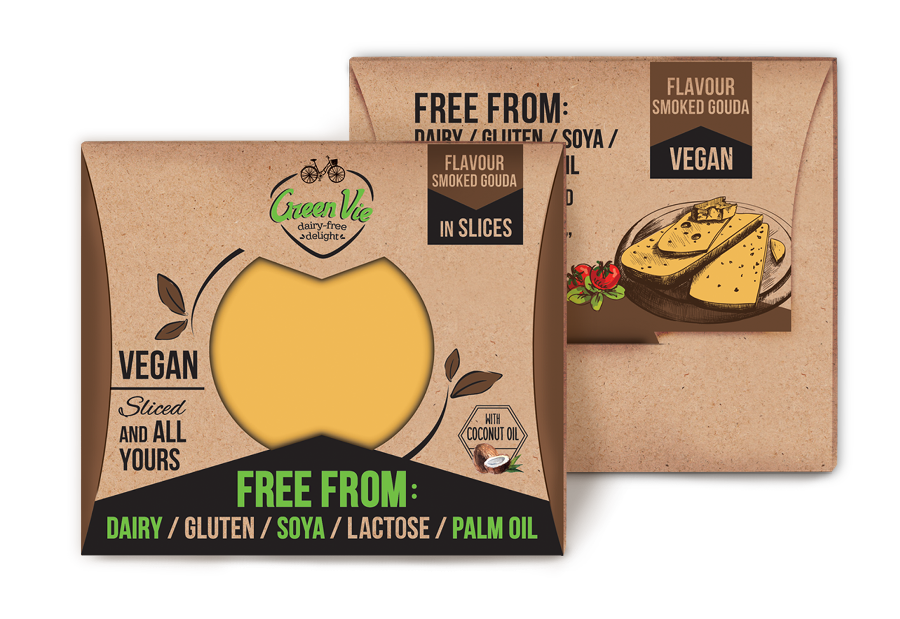 Vegan Cheddar Flavour in block Green Vie Foods