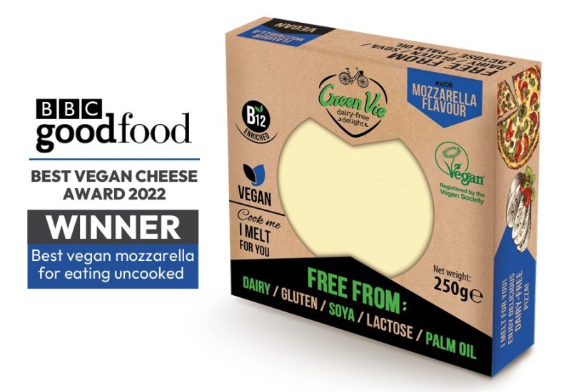 GreenVie Formaggio vegano, alternativa senza latticini, senza glutine,  senza noci e senza uova, 200 g : .it: Alimentari e cura della casa
