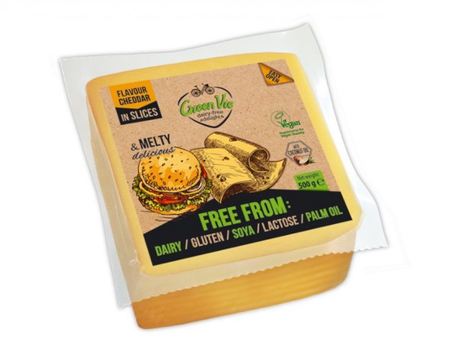 Vegan Cheddar Flavour Slices 500g